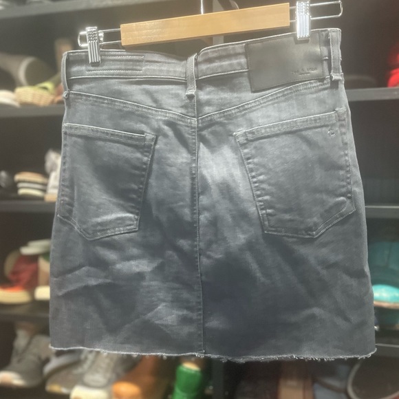 NWOT Rag & Bone Grey Denim Mini Skirt Size 28 - Picture 7 of 11